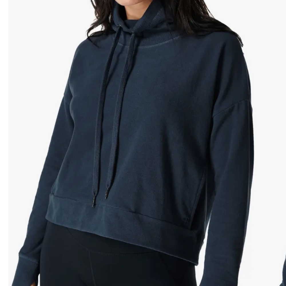 Sweaty Beaty Harmonise Luxe Funnel Neck Sweatshirt Sz L